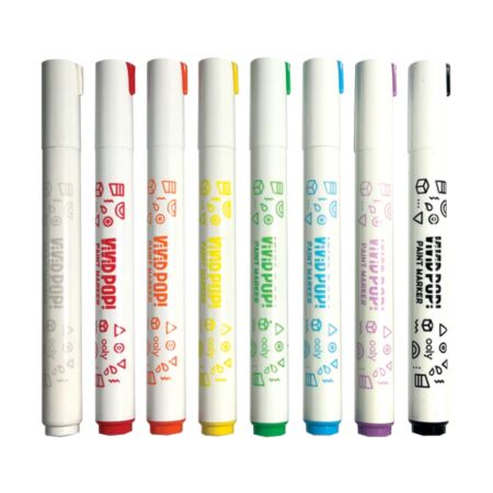 Set carioci cu vopsea Vivid Pop!, Clasic, 8 ani+, 8 bucati, Ooly 748824