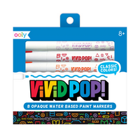 Set carioci cu vopsea Vivid Pop!, Clasic, 8 ani+, 8 bucati, Ooly