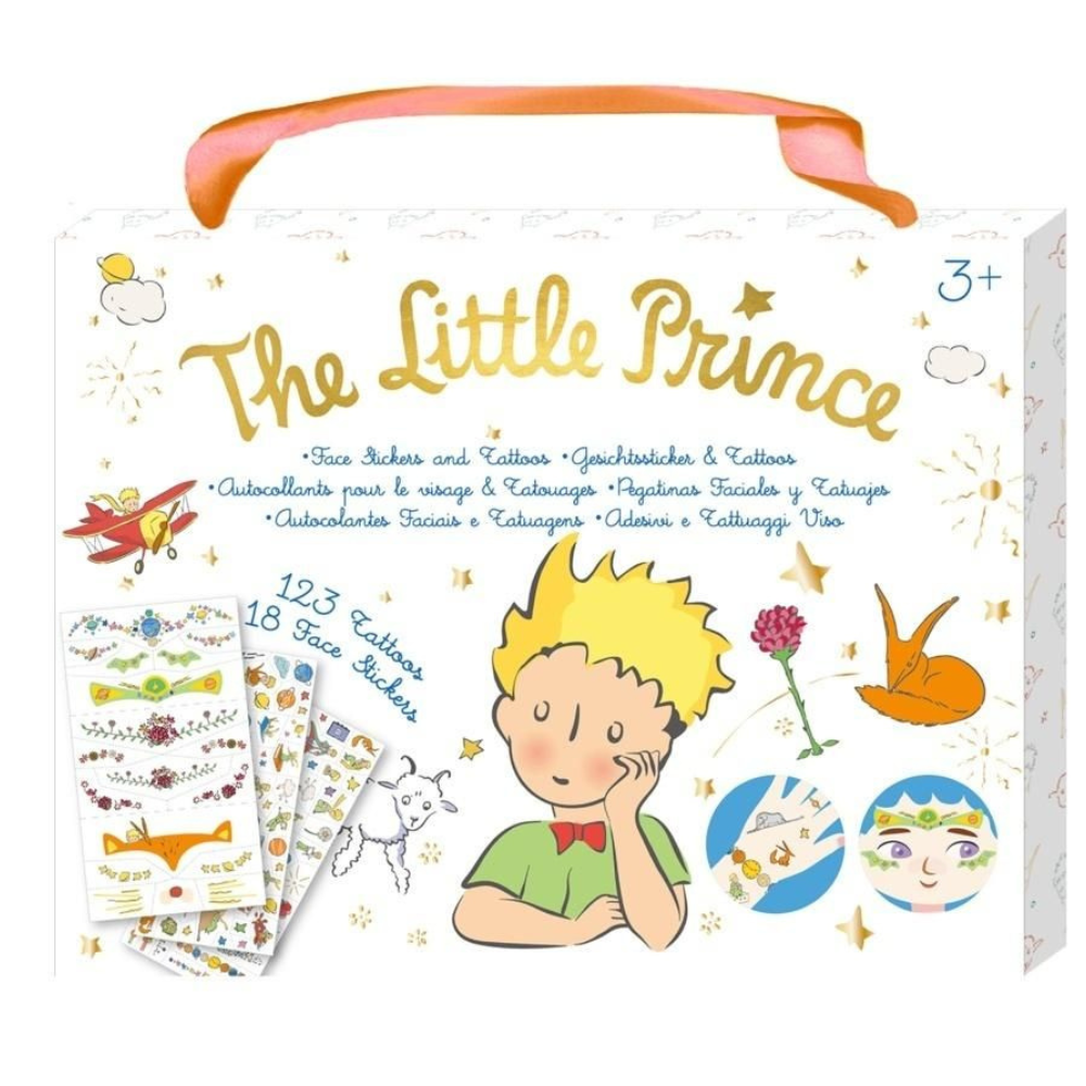 Set stickere si tatuaje pentru fata, Micul Print, 3 ani+, Avenir