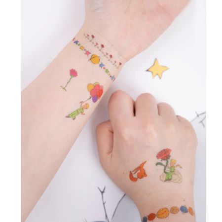 Set stickere si tatuaje pentru fata, Micul Print, 3 ani+, Avenir 748817