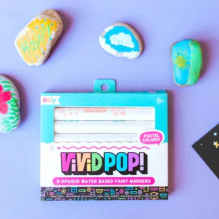 Set carioci cu vopsea Vivid Pop!, Pastel, 8 ani+, 8 bucati, Ooly 748848