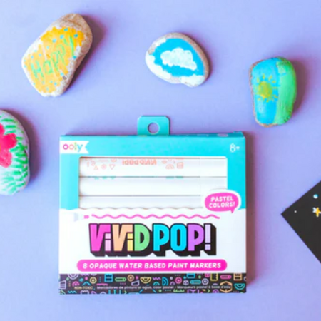 Set carioci cu vopsea Vivid Pop!, Pastel, 8 ani+, 8 bucati, Ooly 748848