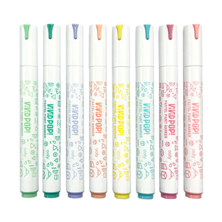 Set carioci cu vopsea Vivid Pop!, Pastel, 8 ani+, 8 bucati, Ooly 748843