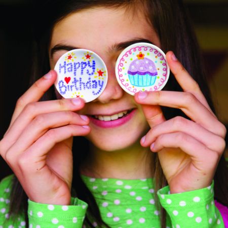 Mini set creativ Little Craft, Farfurioare, 8 ani+, 4M 748882