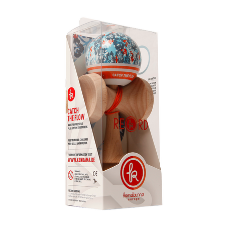 Kendama Record Plus, 6.5 cm, Aqua Sticky Mc Aloha, 7 ani+, Kendama Europe 748871