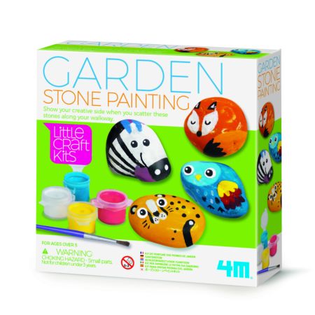 Mini set creativ Little Craft, Pietre Gradina, 5 ani+, 4M