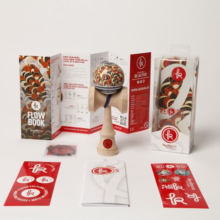 Kendama Record Plus, 6.5 cm, Sticky Mc Wondercurl, 7 ani+, Kendama Europe 748919