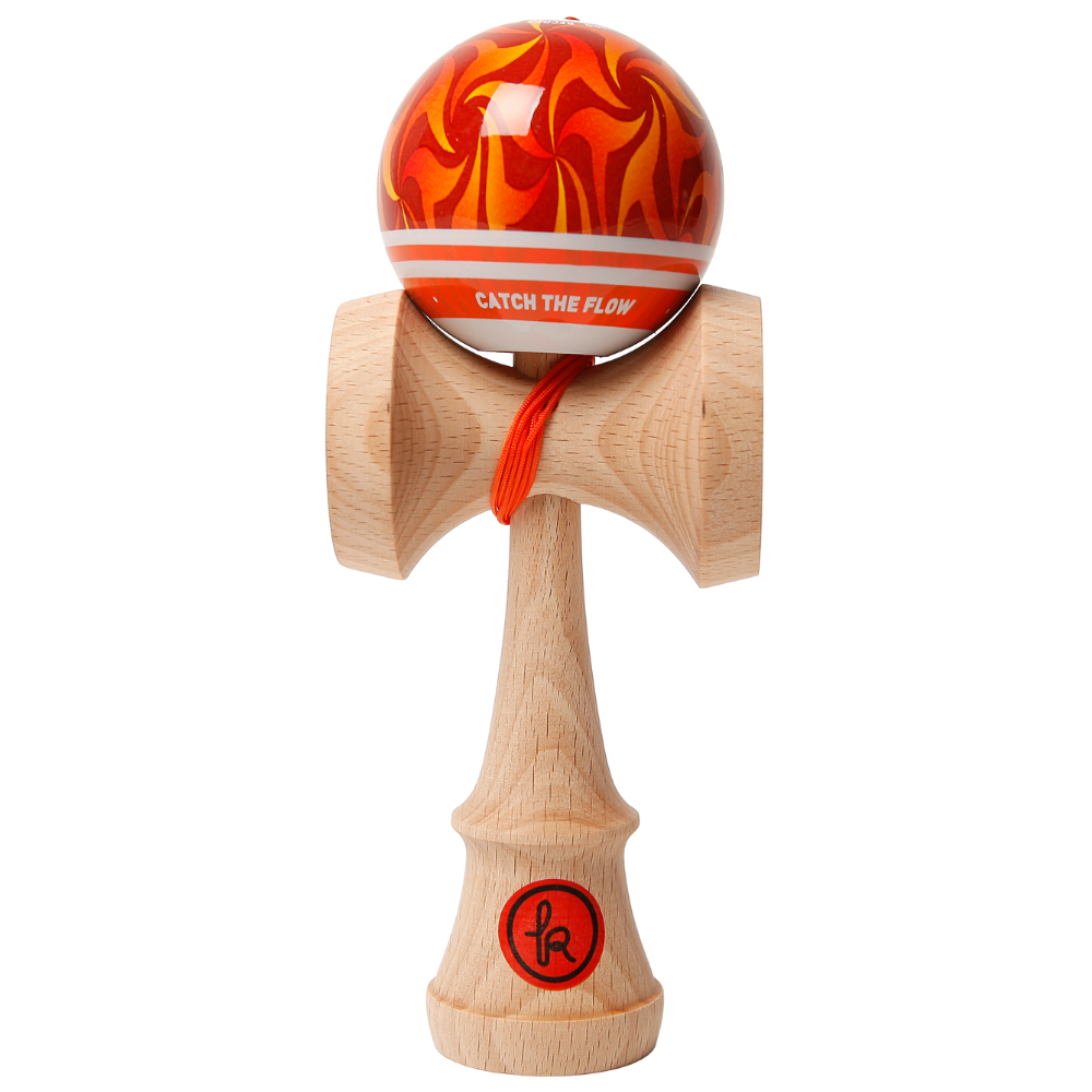 Kendama Record Plus, 6.5 cm, Aqua Sticky Mc Wildfire, 7 ani+, Kendama Europe