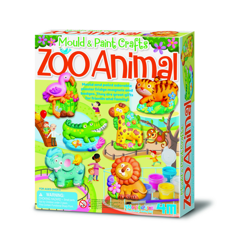 Atelier creativ Modeleaza si picteaza Animale Zoo, 5 ani+, 4M