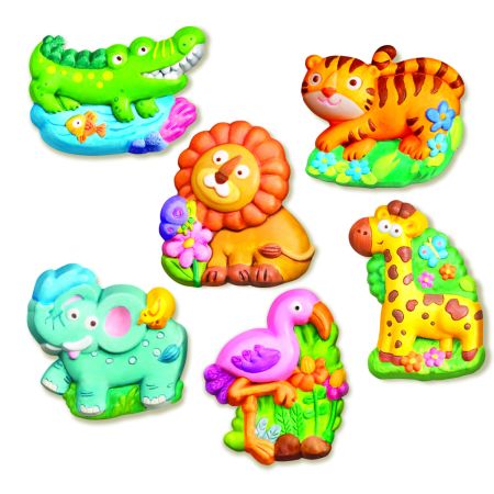 Atelier creativ Modeleaza si picteaza Animale Zoo, 5 ani+, 4M 748980