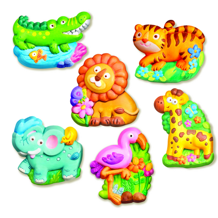 Atelier creativ Modeleaza si picteaza Animale Zoo, 5 ani+, 4M 748980