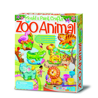 Atelier creativ Modeleaza si picteaza Animale Zoo, 5 ani+, 4M