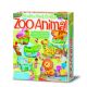 Atelier creativ Modeleaza si picteaza Animale Zoo, 5 ani+, 4M 748982