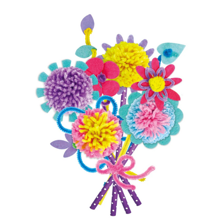 Set creativ Pom Pom, Buchet flori, 6 ani+, Avenir 748994