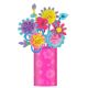 Set creativ Pom Pom, Buchet flori, 6 ani+, Avenir 748995