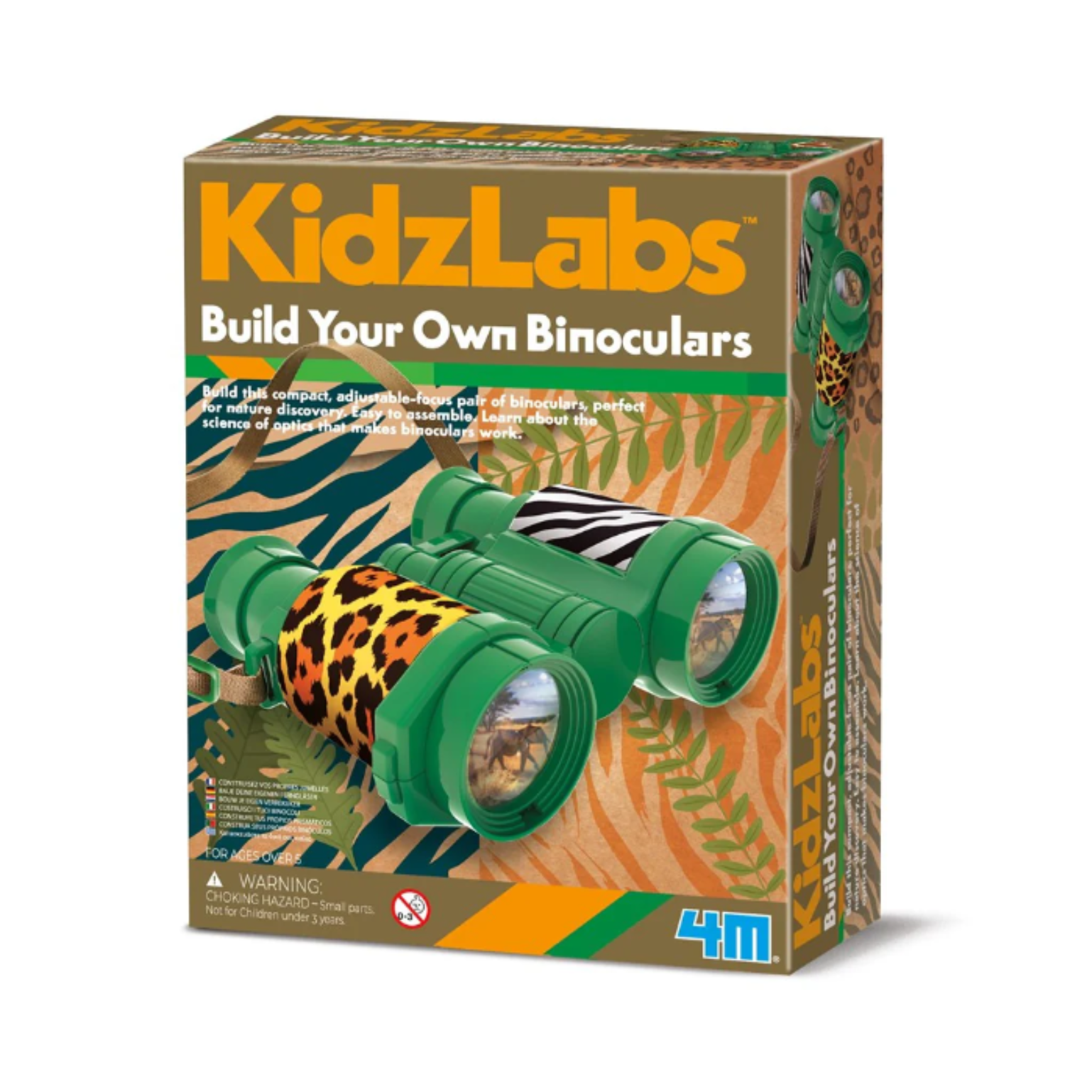 Kit stiintific - Constructie binoclu Kidzlabs, 5 ani+, 4M