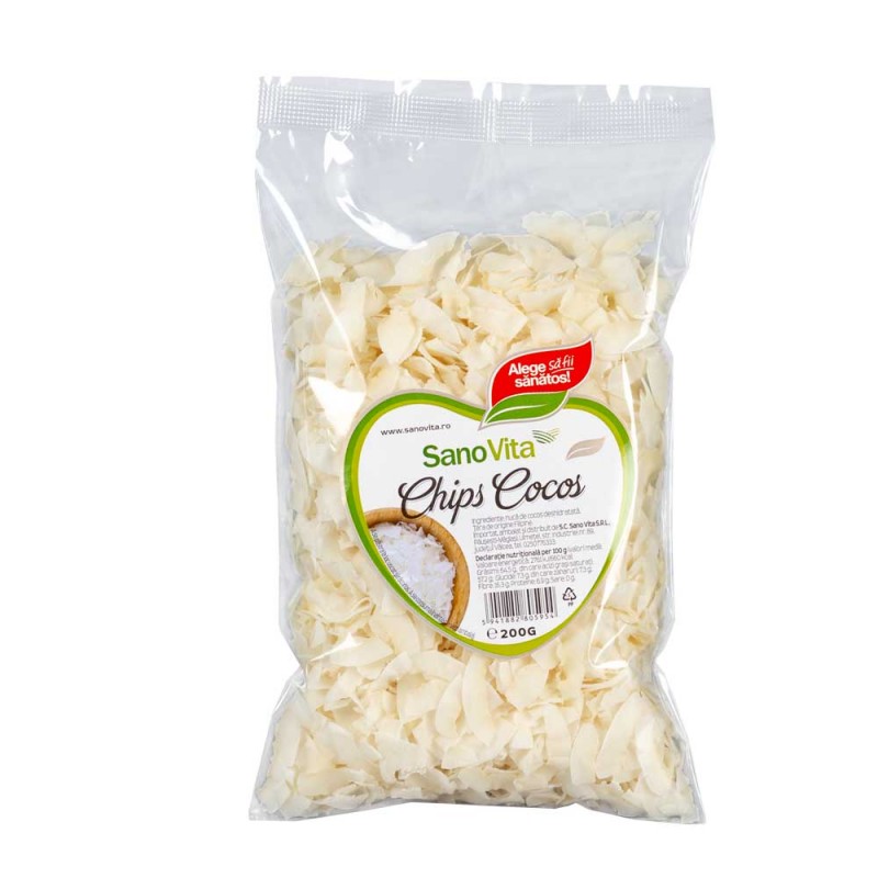 Chips cocos, 200gr, Sanovita