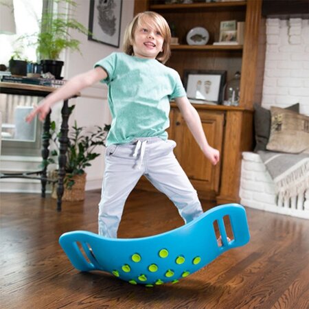 Jucarie pentru balans Teeter Popper, Albastru, 3 ani+, Fat Brain 754559