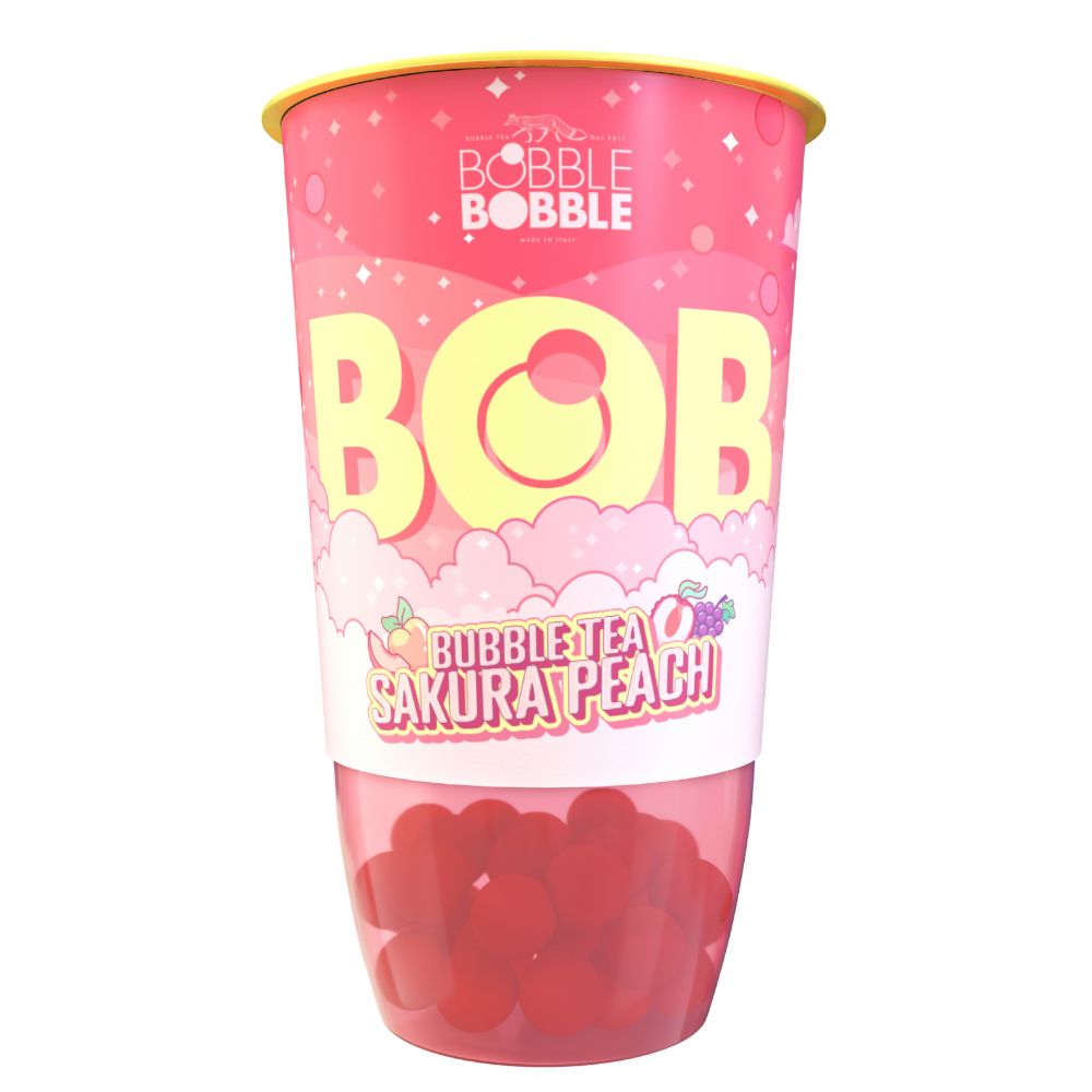 Bautura pe baza de ceai, Sakura Peach, 360 ml, BOB Bubble tea
