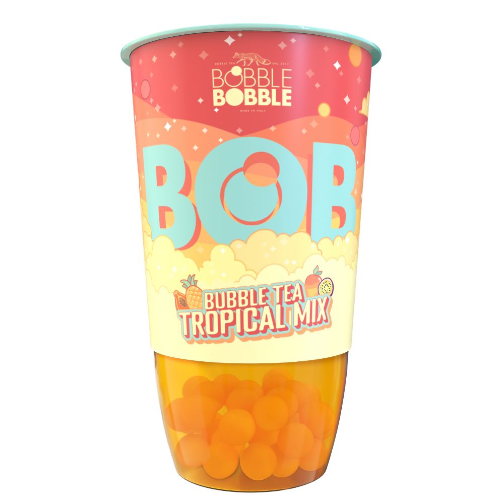 Bautura pe baza de ceai, Tropical Mix, 360 ml, BOB Bubble tea