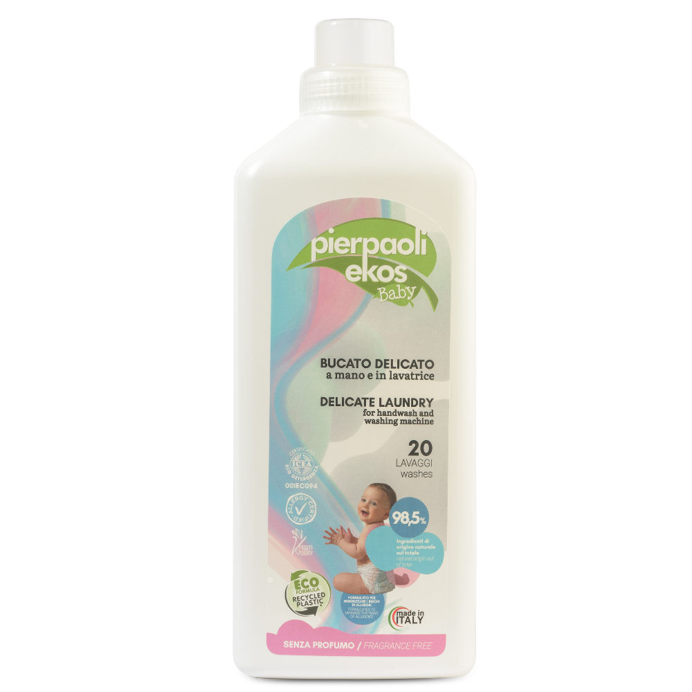 Detergent ecologic lichid fara parfum, 1 litru, Pierpaoli Ekos Baby
