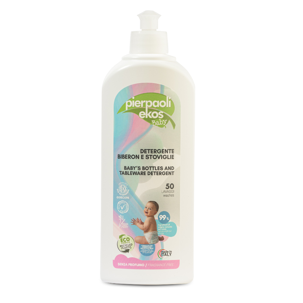 Detergent ecologic pentru vesela, biberoane, fara parfum, 500 ml, Pierpaoli Ekos Baby