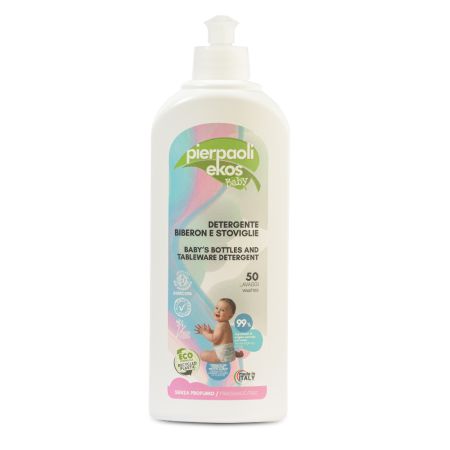 Detergent ecologic pentru vesela, biberoane, fara parfum, 500 ml, Pierpaoli Ekos Baby