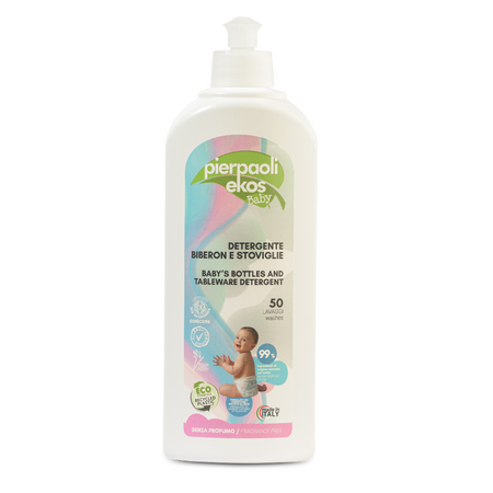 Detergent ecologic pentru vesela, biberoane, fara parfum, 500 ml, Pierpaoli Ekos Baby