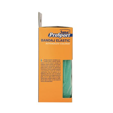 Bandaj elastic autoadeziv colorat, 10 cm x 4.5 m, Sana Prosport 749114