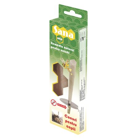 Conuri propolis remediu natural pentru urechi copii, 2 bucati,, Sana