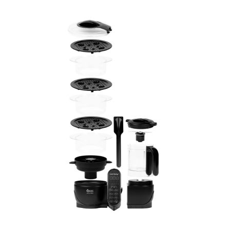 Robotul multifunctional 5 in 1 Nutribaby (+) XL, Mineral Black, Babymoov 749181