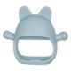 Jucarie de dentitie din silicon, Aqua Blue, Manusa Kitty, 3 luni+, Appekids 749193