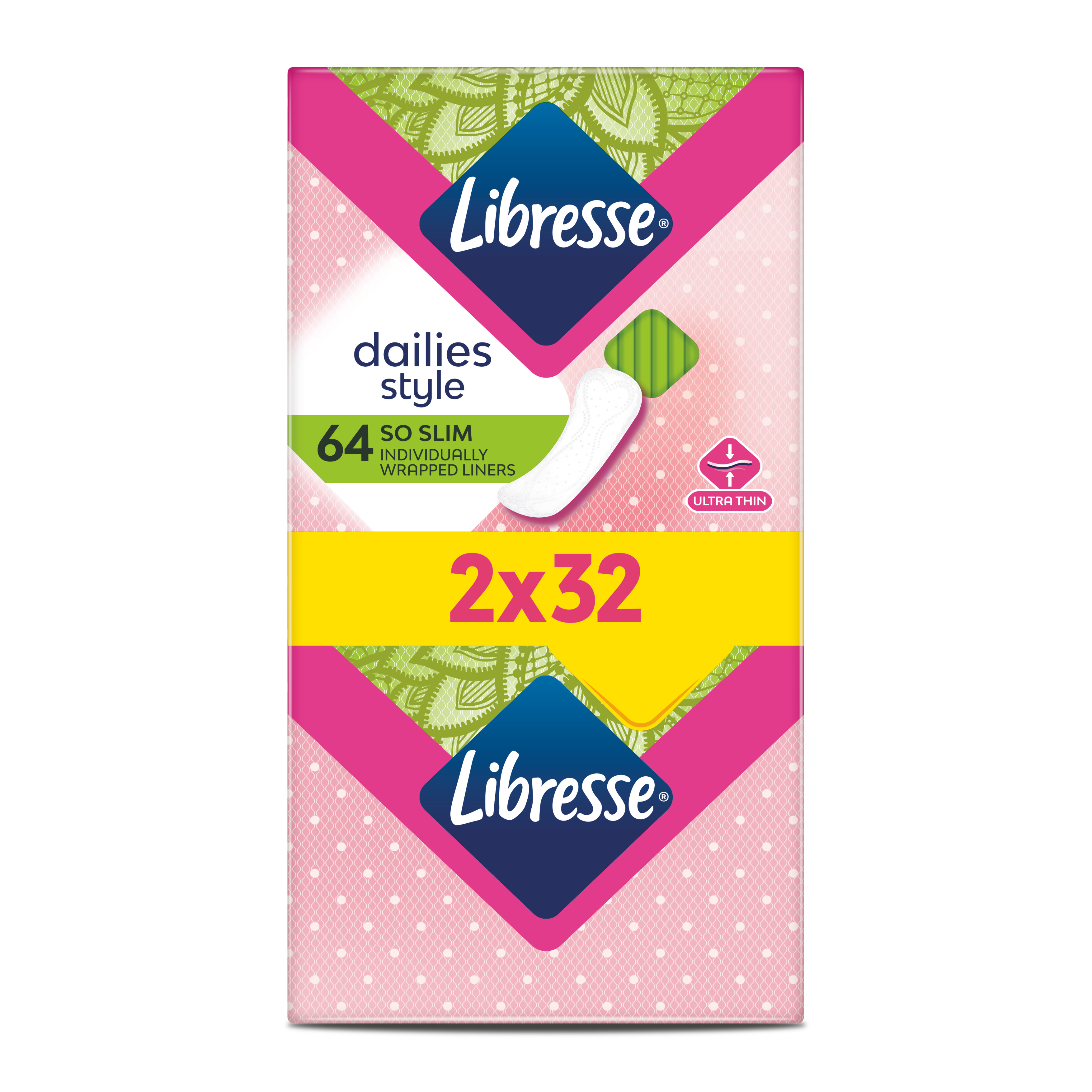 Absorbante zilnice So Slim, 64 bucati, Libresse