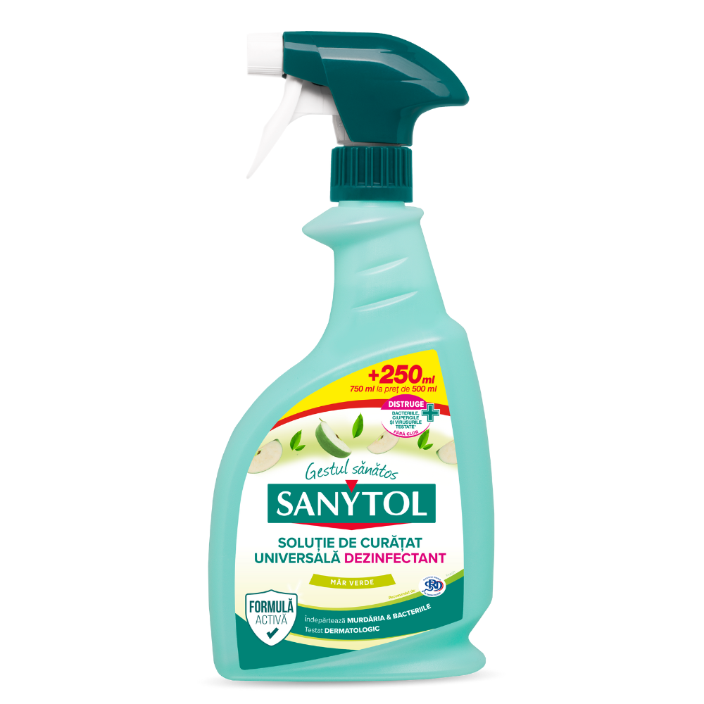 Solutie de curatat universala Dezinfectant, Mar Fresh, 500+250 ml, Sanytol