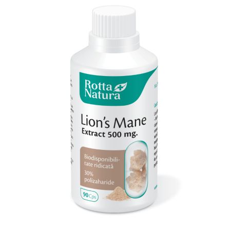 Lion`s Mane Extract, 500 mg, 90 capsule, Rotta Natura