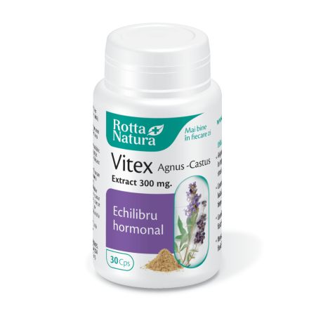 Vitex Agnus Castus, 300 mg, 30 capsule, Rotta Natura