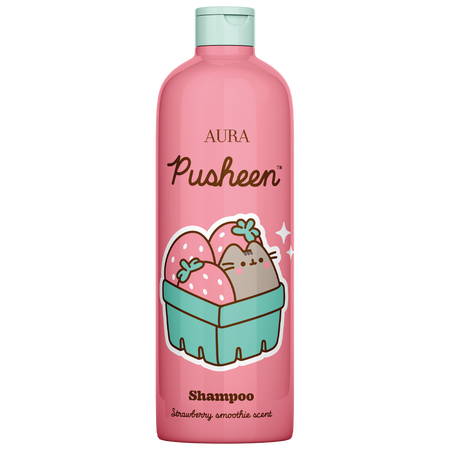 Sampon pentru par Pusheen, Capsuni, 500 ml, Aura