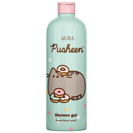 Gel de dus Pusheen, Sweet Donut, 500 ml, Aura