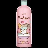 Gel de dus Pusheen, Inghetata zmeura, 500 ml, Aura