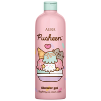 Gel de dus Pusheen, Inghetata zmeura, 500 ml, Aura
