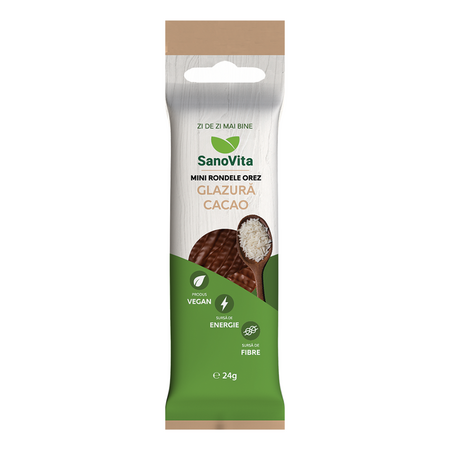 Mini rondele din orez cu cacao