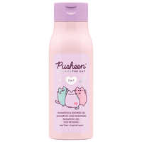 Sampon si gel de dus 2in1 Pusheen, Tropical, 400 ml, Aura
