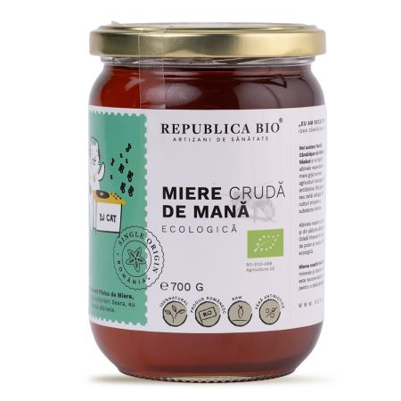 Miere cruda de Mana Eco, 700 g, Republica Bio