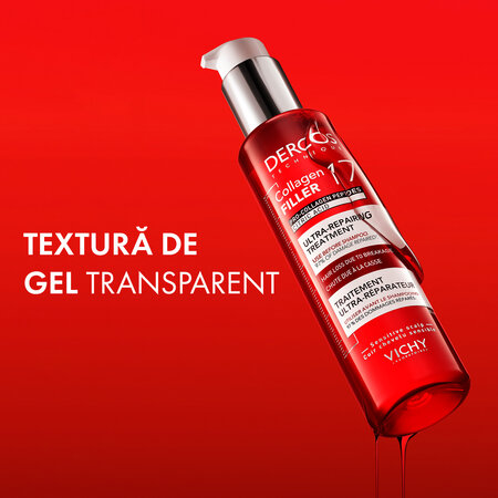 Tratament ultra reparator cu Peptide Pro-Colagen si Acid Citric Dercos Collagen 17 Filler, 150 ml, Vichy 749848