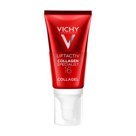 Gel matifiant pentru iluminarea si hidratarea tenului Liftactiv Collagen Specialist 16, 50 ml, Vichy