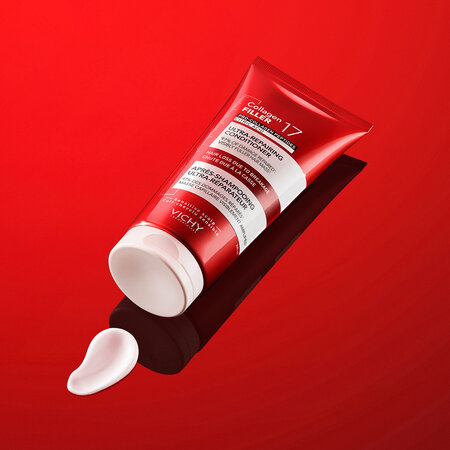 Balsam ultra reparator cu Peptide Pro-Colagen si Acid Citric Dercos Collagen 17 Filler, 200 ml, Vichy 749880
