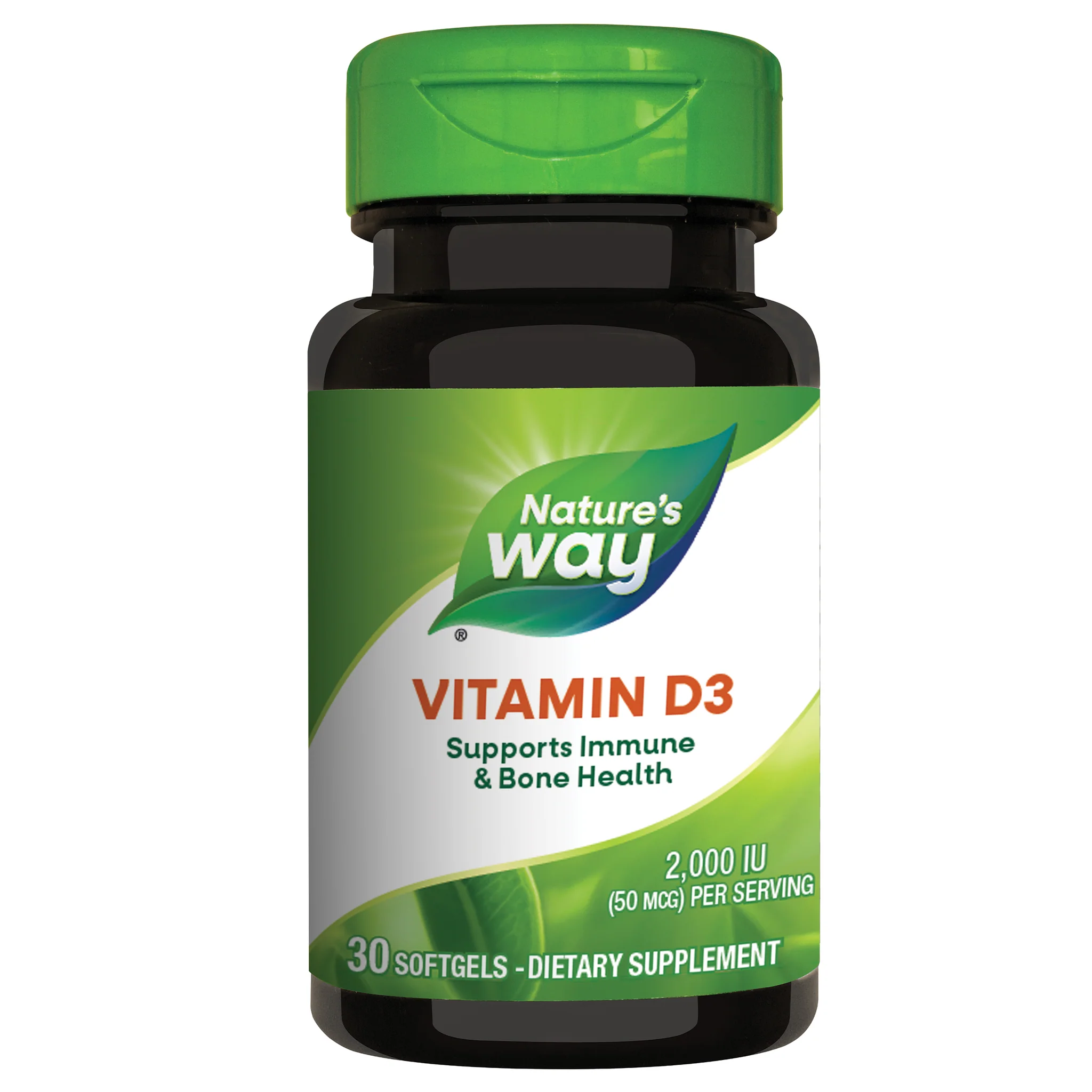 Vitamina D3, 2000 UI, 30 capsule, Natures Way