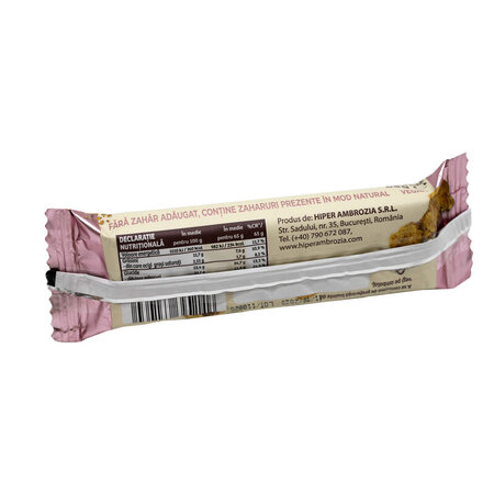 Baton de biscuiti fara zahar Ambrozia, 65 g, Hiper Ambrozia 749951