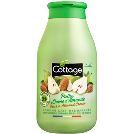 Gel de dus si lapte de baie, Pere si Migdale, 250 ml, Cottage