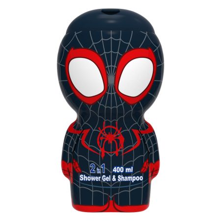 Gel de dus si sampon figurina 2D Miles Morales, 3 ani+, 400 ml, Air-Val